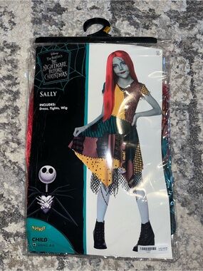 Disney Spirit Halloween Nightmare Before Christmas Sally Costume Kids Size Small